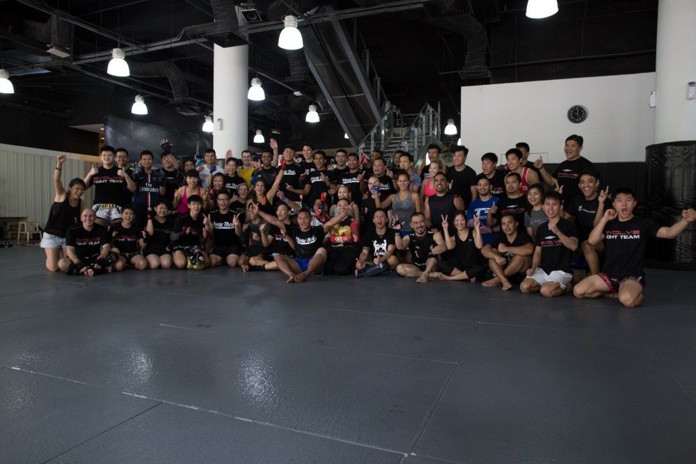 Just another awesome Muay Thai class at Evolve MMA!