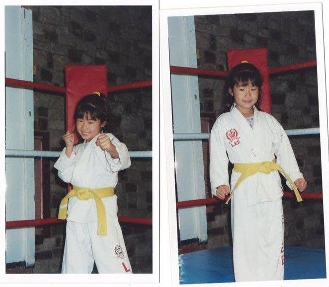 Angela started training martial arts at the tender age of 3 . 