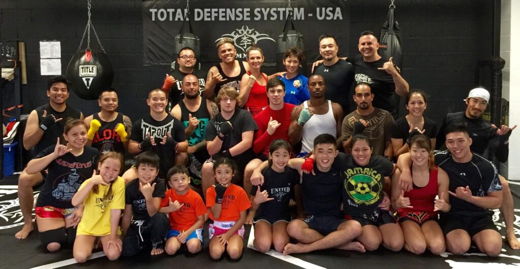 Angela and Christian at United MMA in Hawaii. 