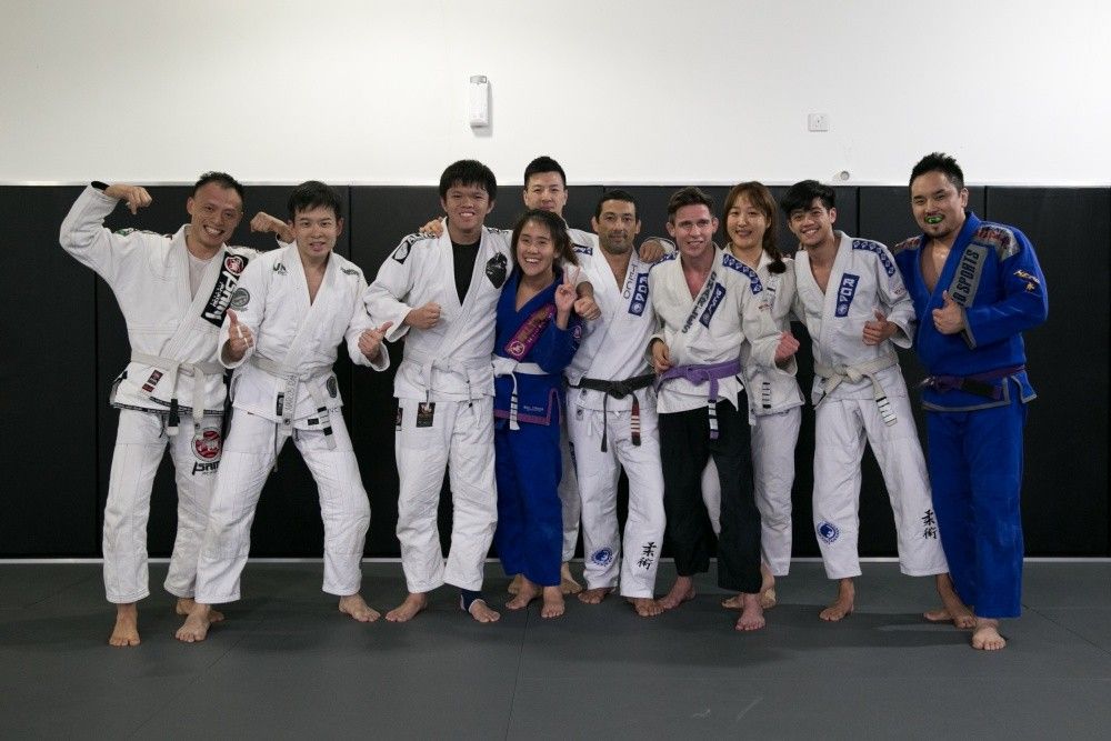 Students feeling great after a BJJ class!