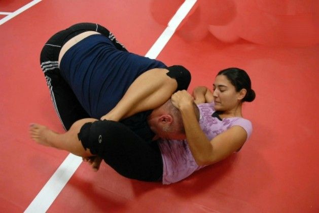The triangle choke is one of the most effective choke holds.