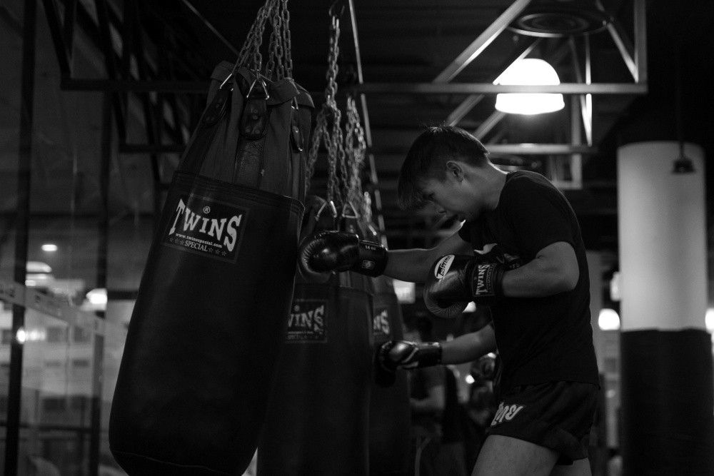 Muay Thai employs a graceful combination of kicks, punches, knees, and elbows.