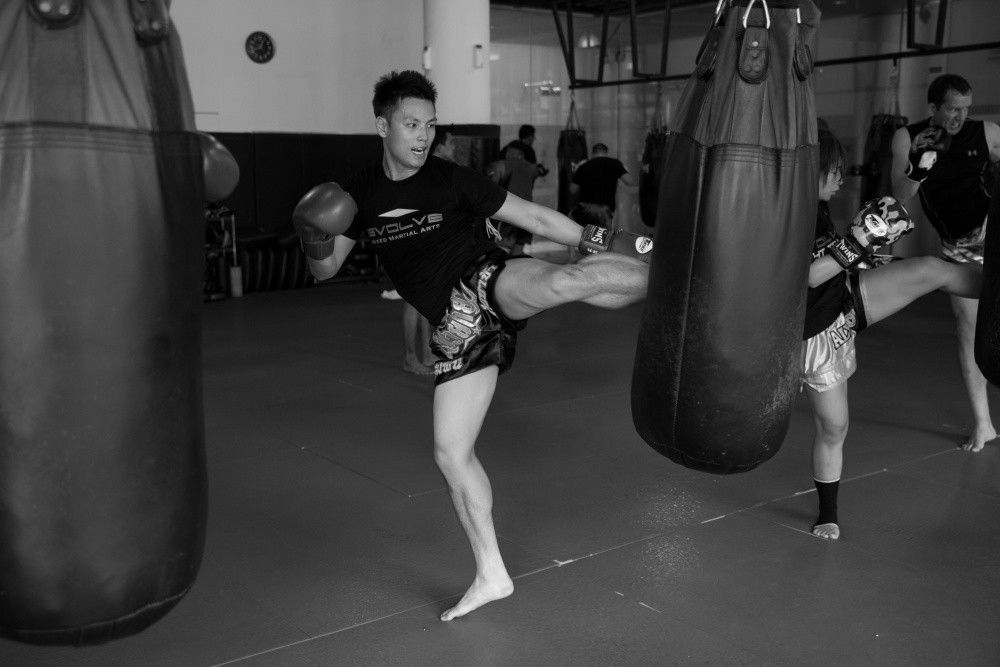 Muay Thai utilizes a beautiful symphony of kicks, punches, knees, and elbows with fluidity and grace.