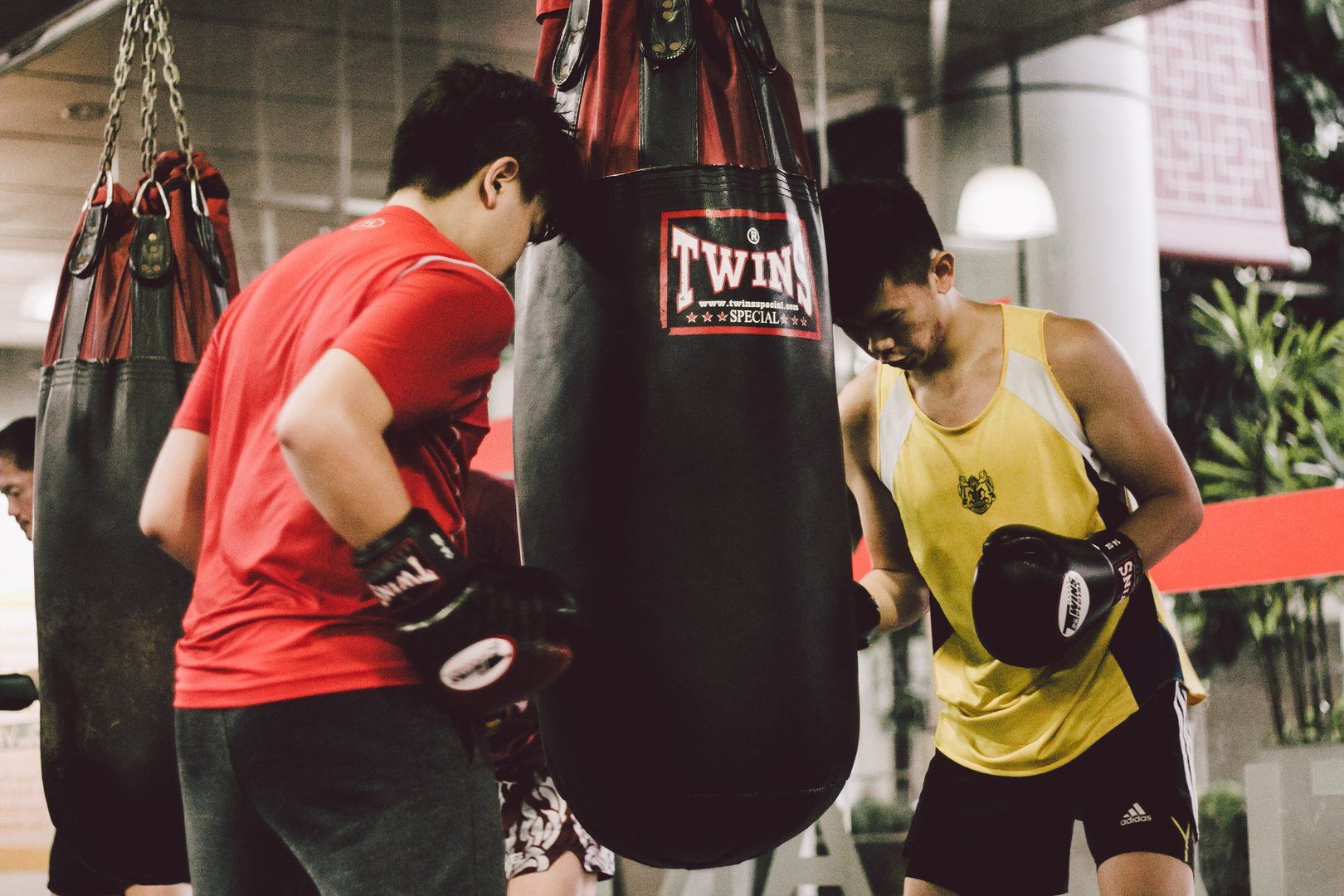 Training with a heavy bag helps improve your technique and coordination.
